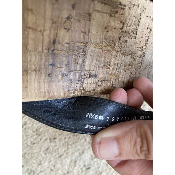 Tory Burch Suzy Cork Wedge Platform Sandals Size 9.5 - Picture 10 of 12